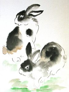 Two Rabbits by Charlotte Fung-Miller